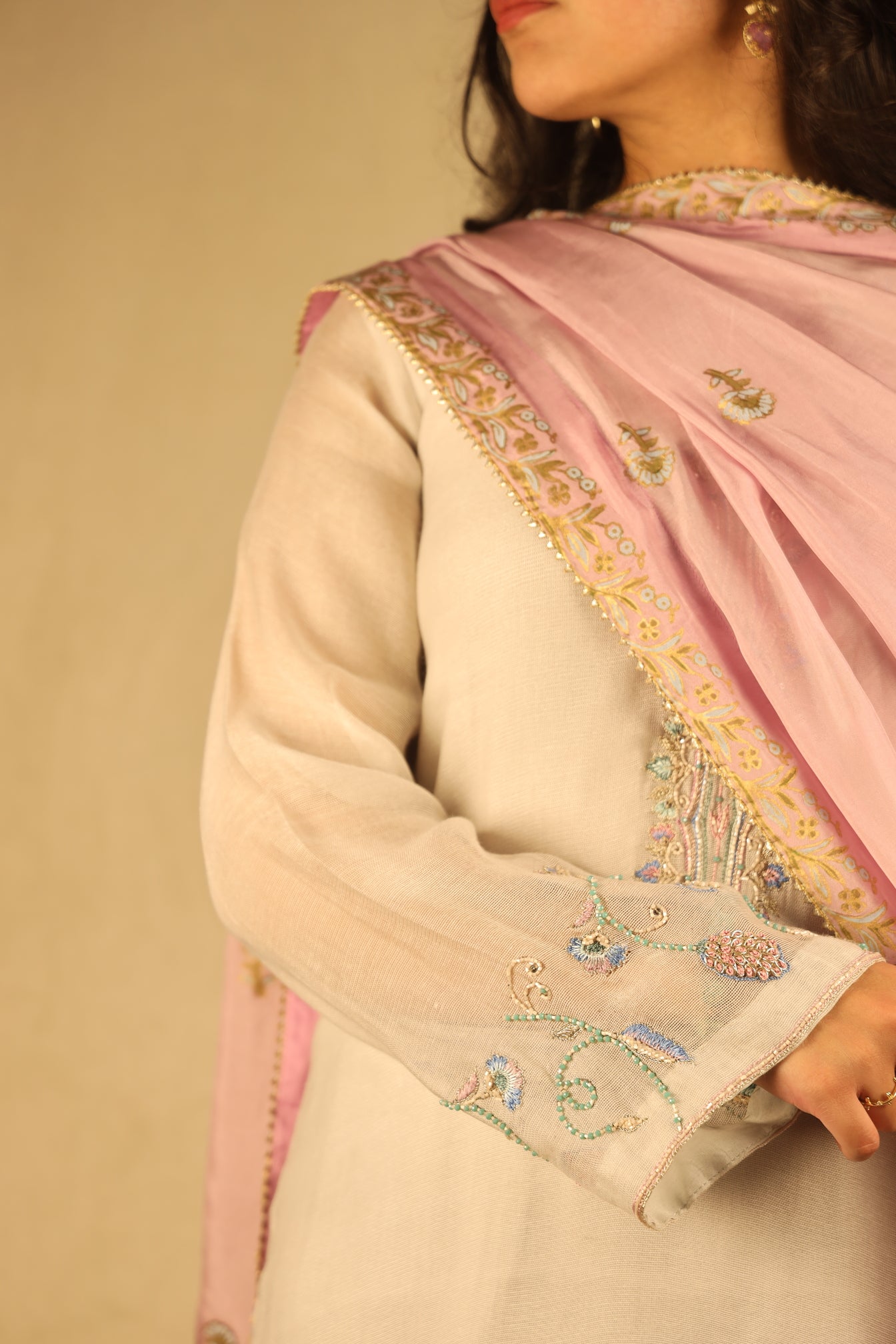 IVORY, HAND EMBELLISHED SUIT