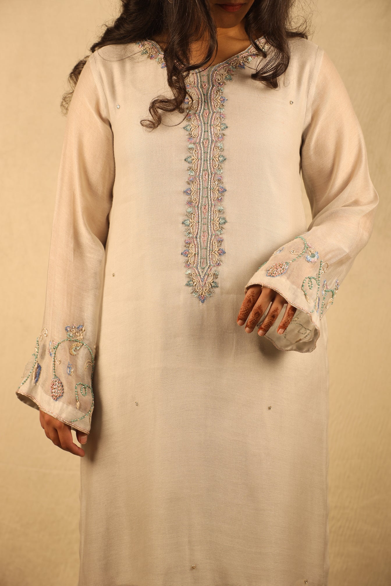 IVORY, HAND EMBELLISHED SUIT