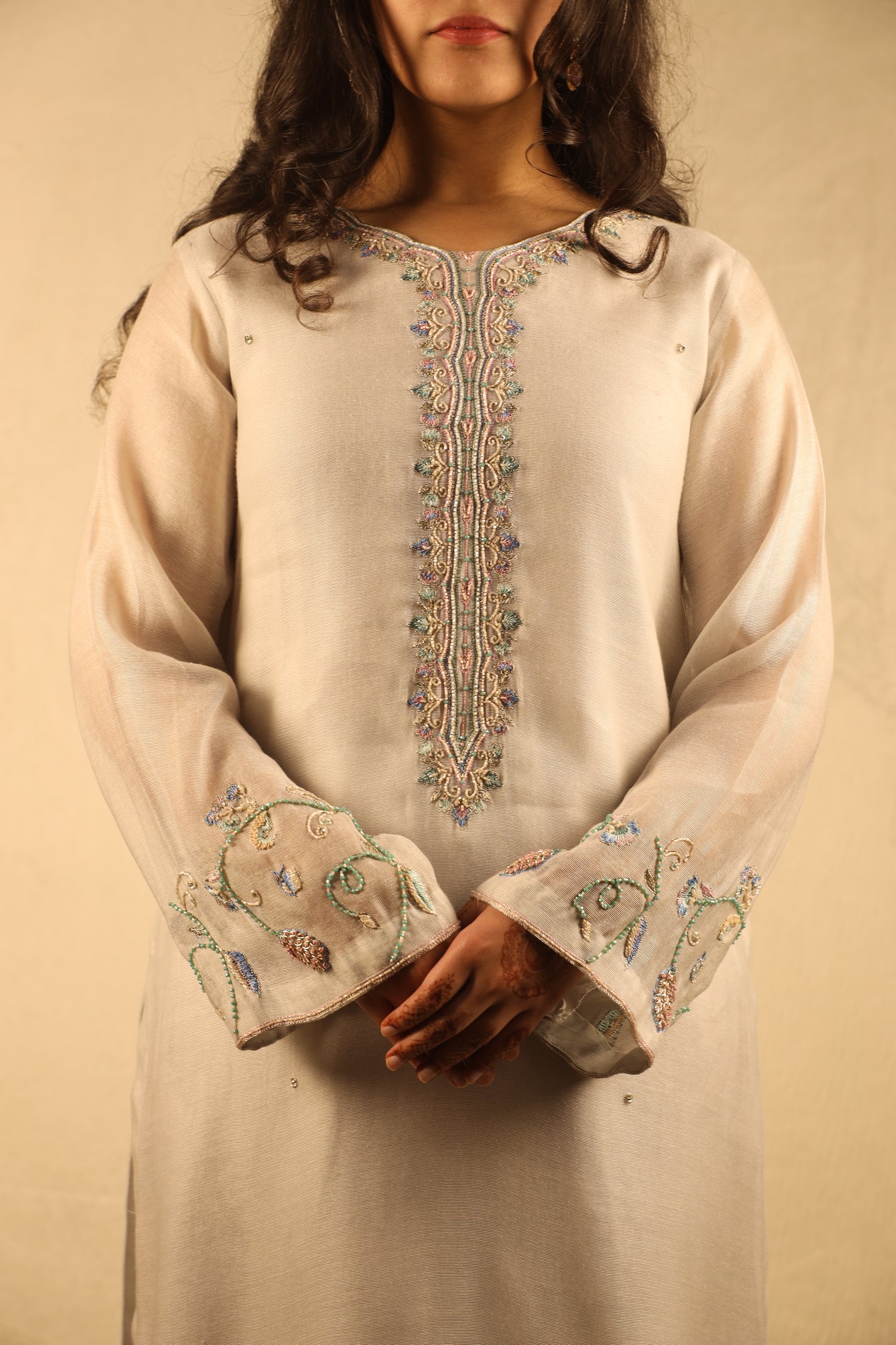 IVORY, HAND EMBELLISHED SUIT