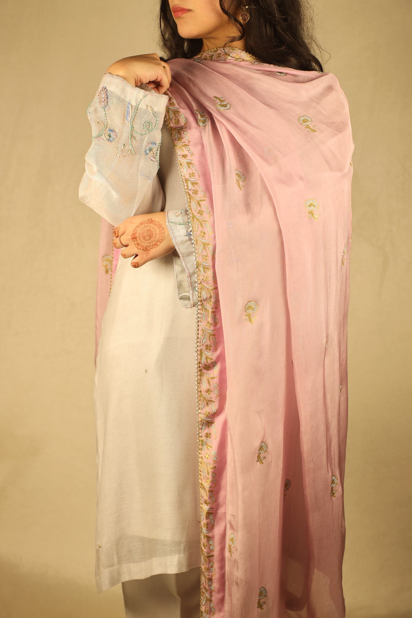 IVORY, HAND EMBELLISHED SUIT